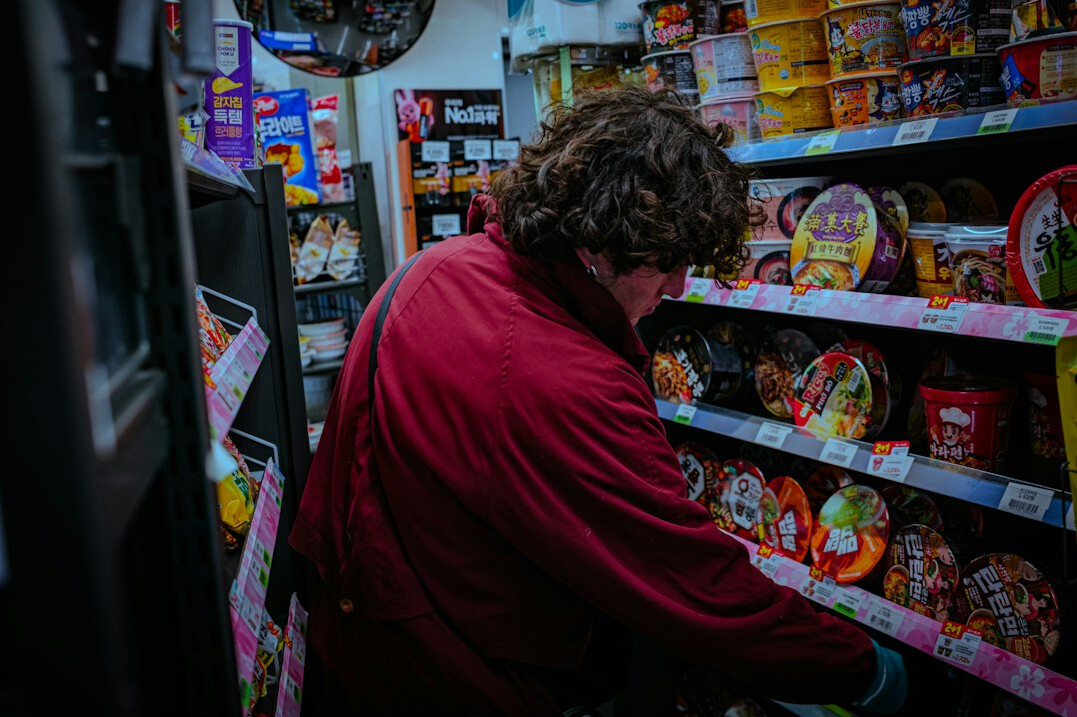 suspicious customer in store